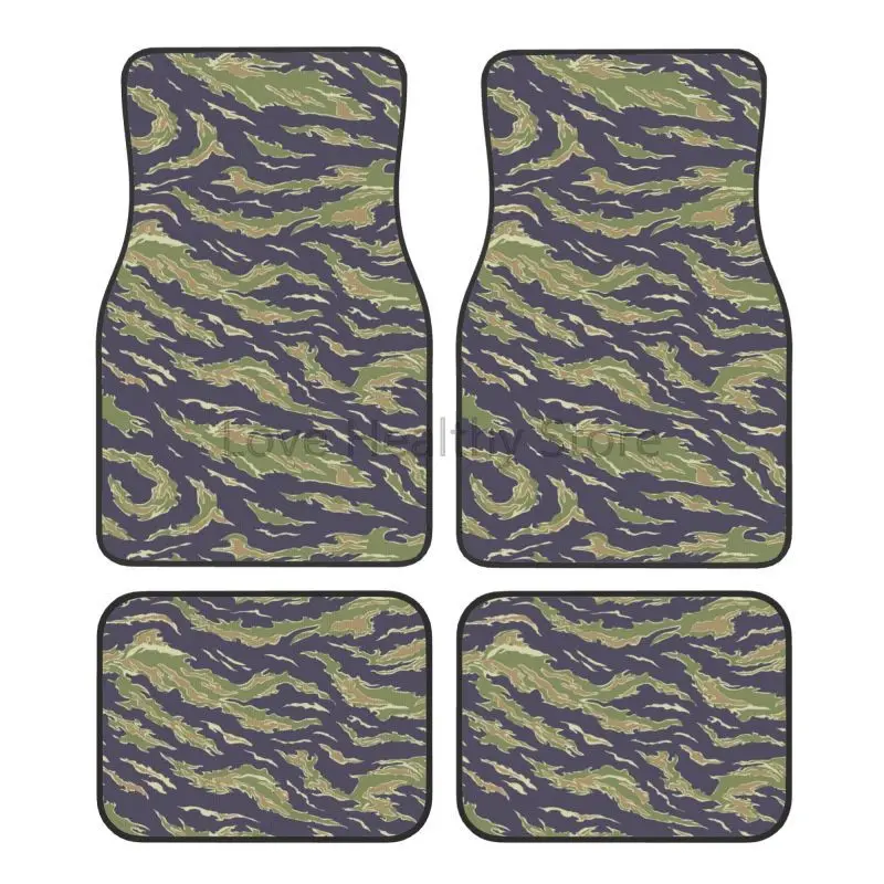 Camo Pattern Set - Kaplan Çizgili Kamuflaj Desenli Araba Paspas