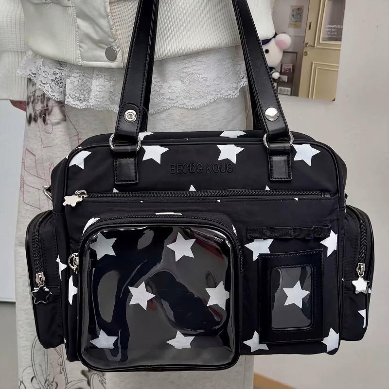 Street Fashion Shoot - Y2K Japon Itabag Modası Şeffaf Pencereli