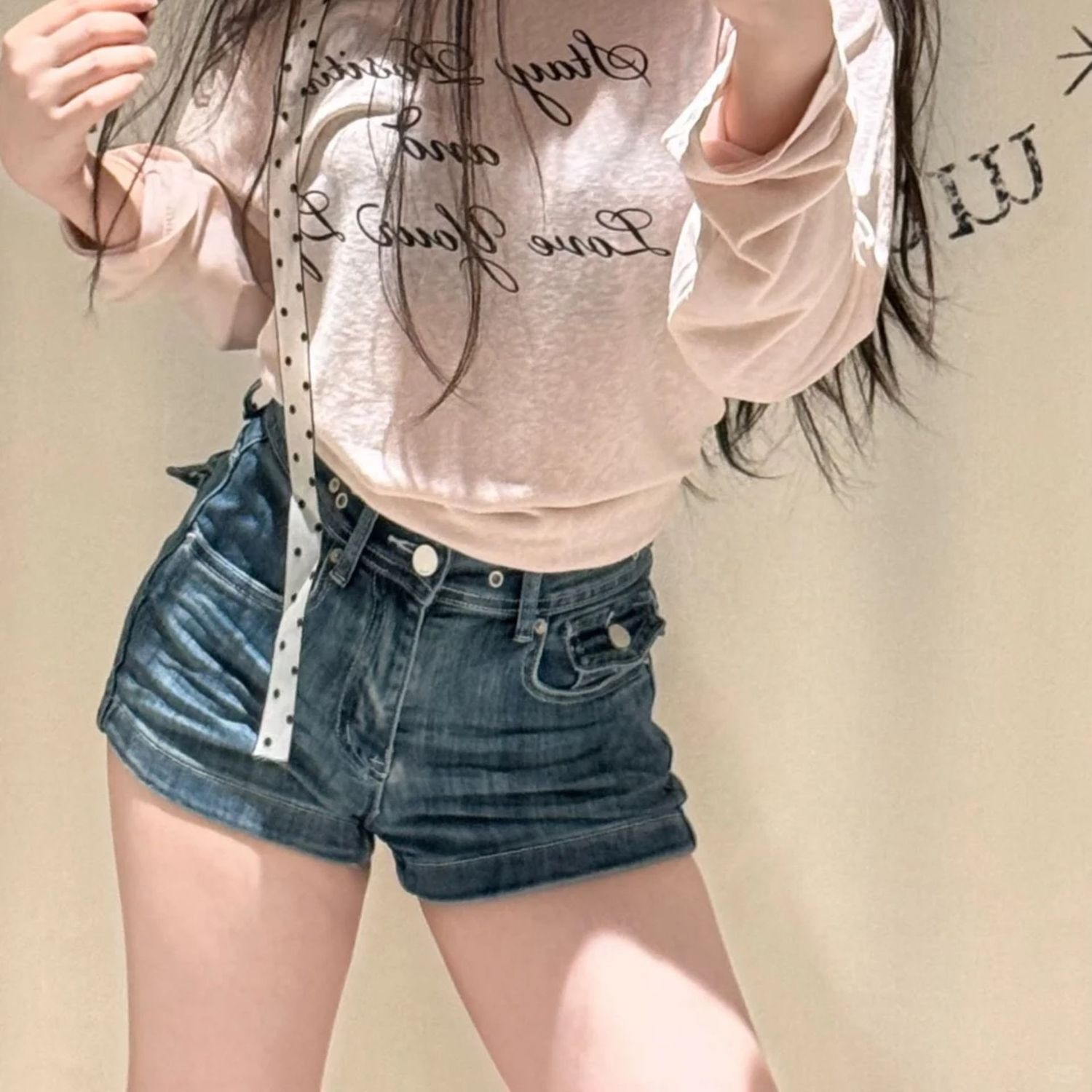 Street Fashion Korean Girl - 2026 Yeni Kadın Şortları Kore Modası