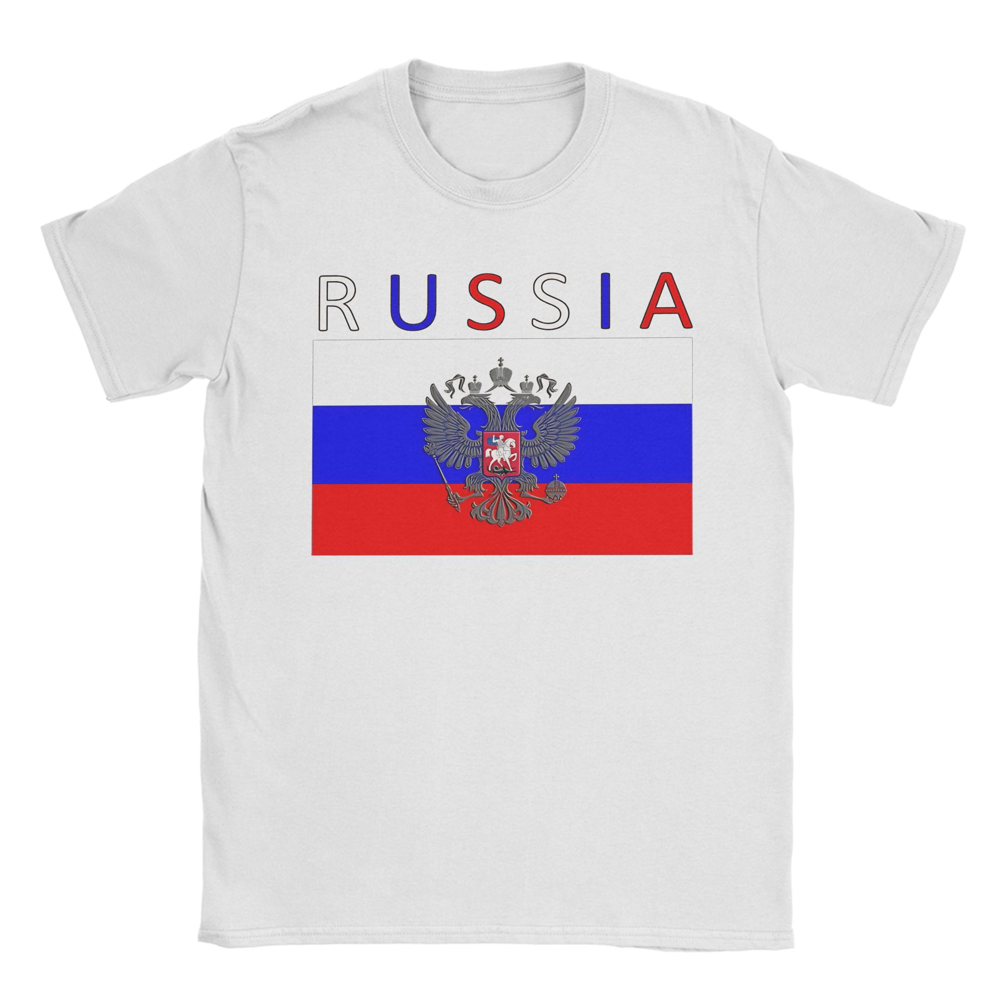 Street Fashion Russia - Rusya Bayrağı T Shirt Moda T