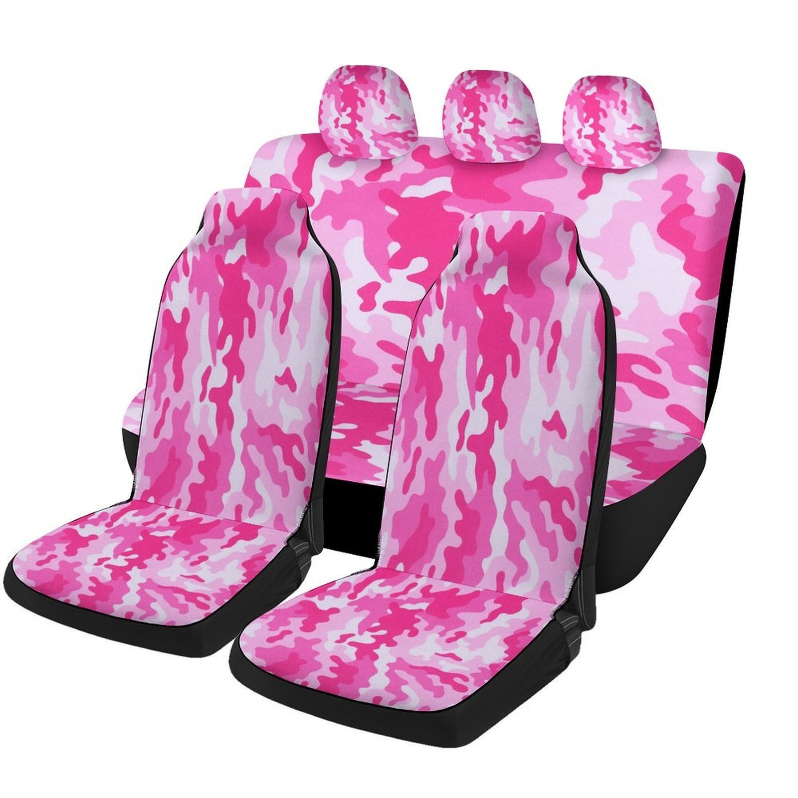 Camo Pattern Set - Çoğu Araba İçin Pembe Kamuflaj Desenli