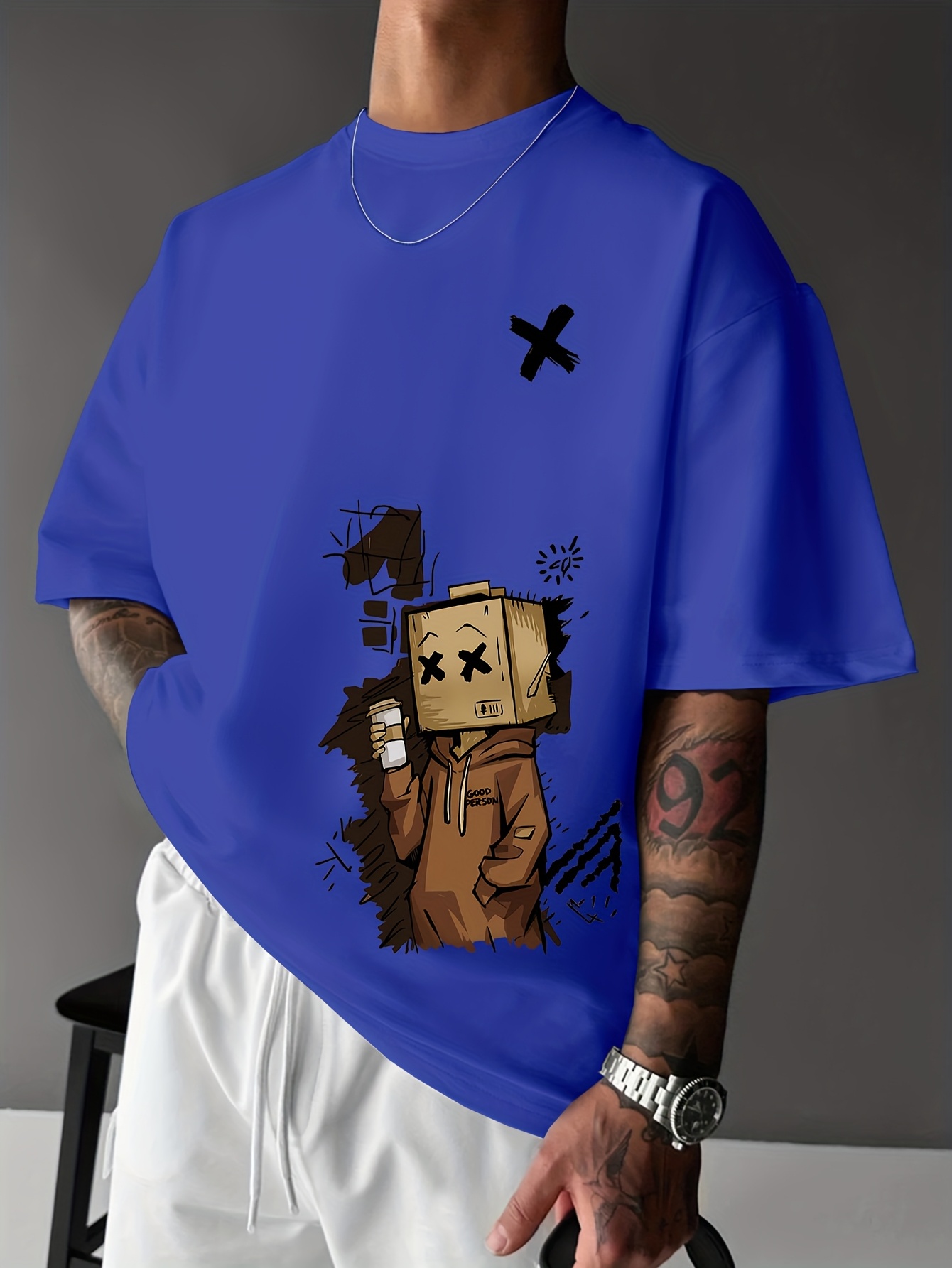 Avrupa ve Amerikan Yaz Erkek M - Street Fashion Graffiti incelemesi ve fiyatı