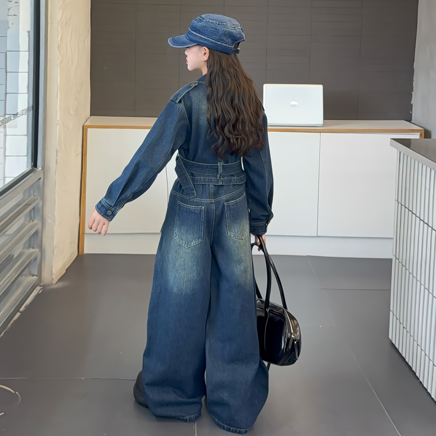 2025 Sonbahar-Kış Kız Çocuk Gi - Street Fashion Korean Girl incelemesi ve fiyatı