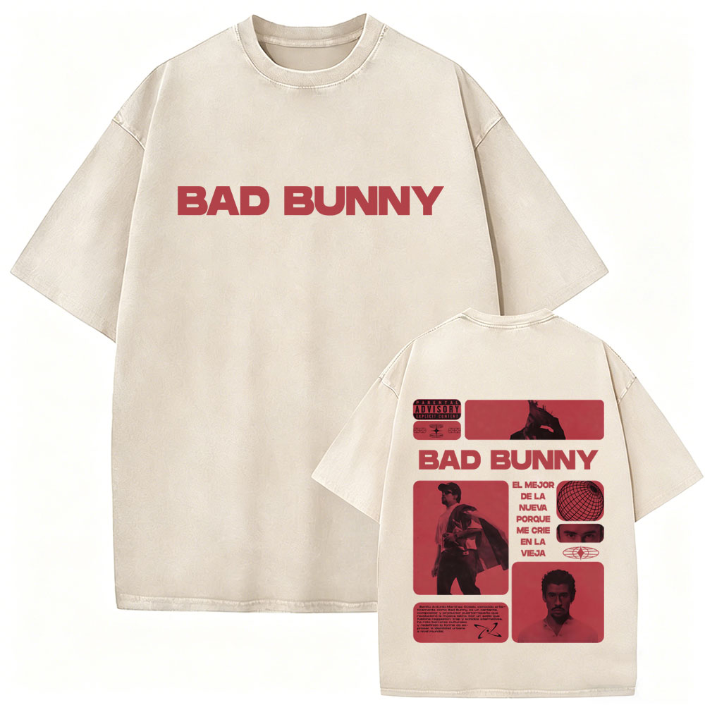 Rapper Bad Bunny Vintage Yıkan - Foto Street Fashion incelemesi ve fiyatı