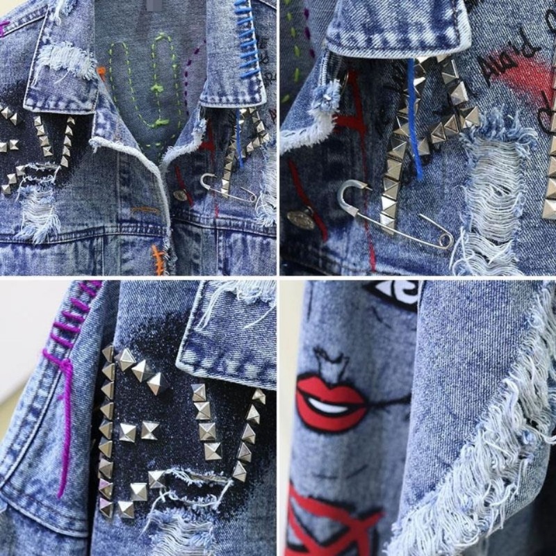 Trendy Graffiti Günlük Kot Kıs - Street Fashion Graffiti incelemesi ve fiyatı