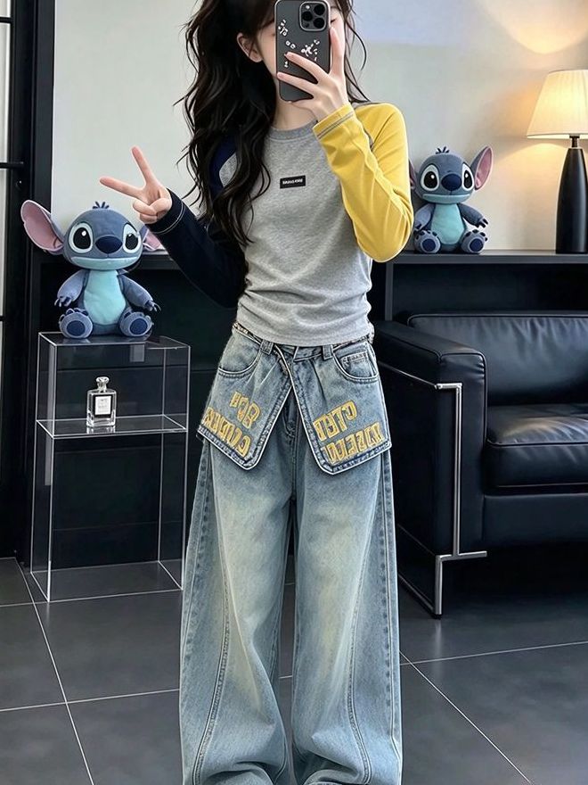Kız Çocukları Günlük Uzun Koll - Street Fashion Korean Girl incelemesi ve fiyatı
