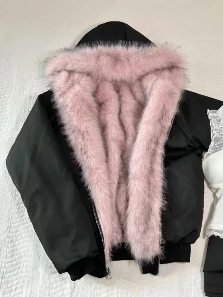 Amerikan Vintage kadın Kürk Pa - Street Fashion Korean Girl incelemesi ve fiyatı