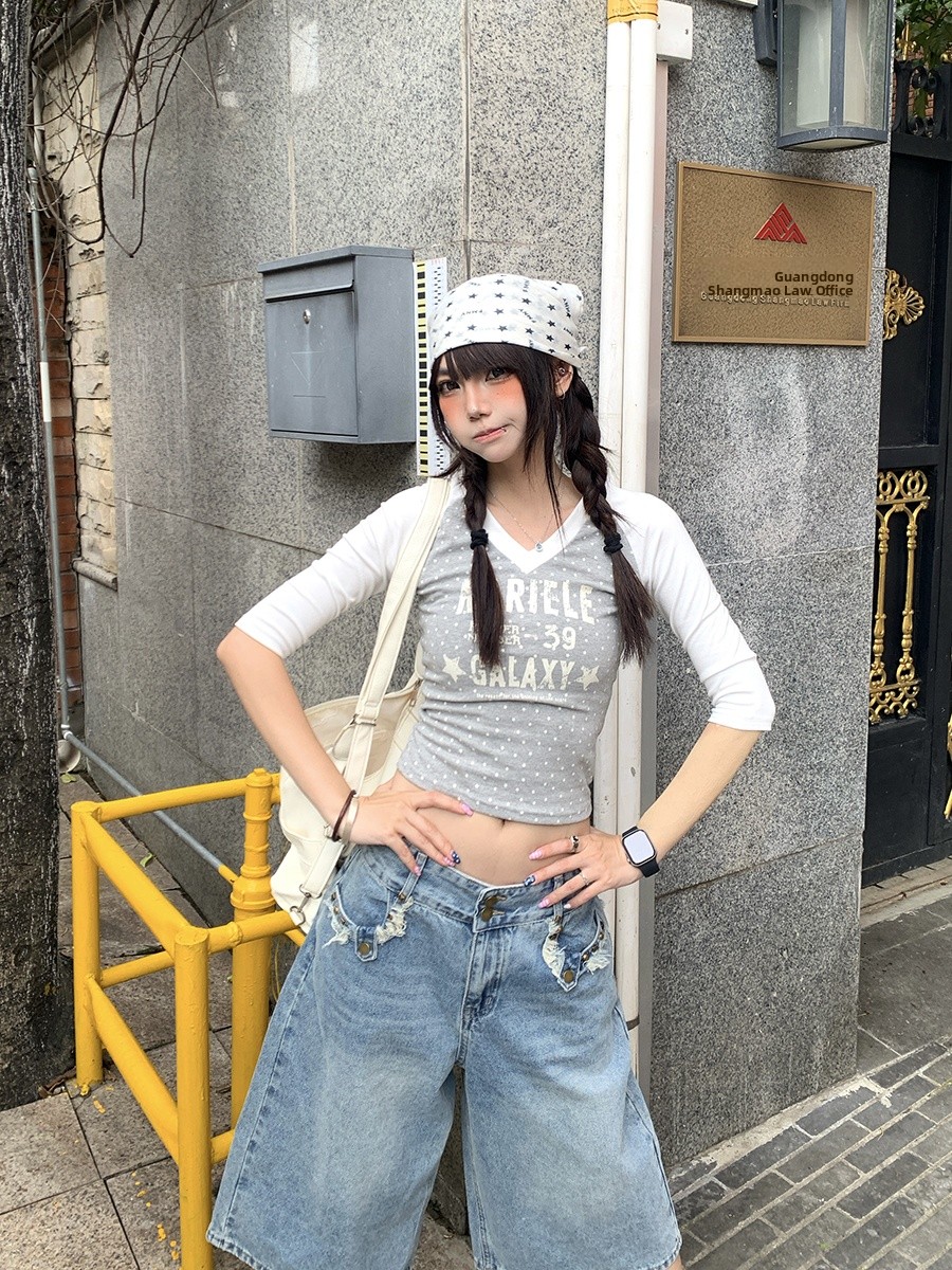 Yazlık Puantiyeli V Yaka Orta  - Street Fashion Korean Girl incelemesi ve fiyatı