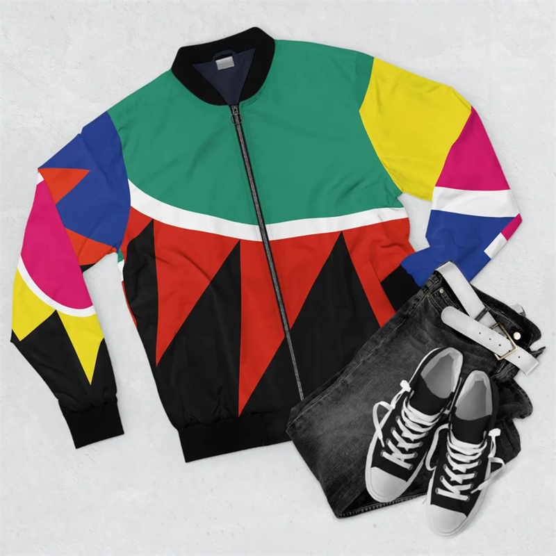 New Men's Jacket African Style - Street Fashion Graffiti incelemesi ve fiyatı